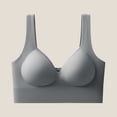 thumbnail image 2 of HAPIMO Women Wide Strap Seamless Push Up Bra V Neckline Padded Cups For All Day Support And Comfort Gray M, 2 of 5