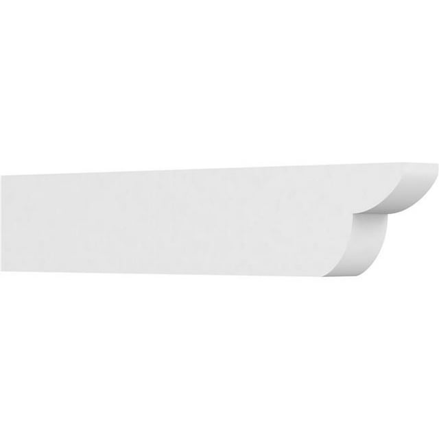 Ekena Millwork RFTP04X08X42CRE 8 x 4 x 42 in. Qualité Architecturale Standard Queue de Chevron PVC