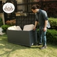 thumbnail image 3 of EHHLY 121 Gallon Outdoor Storage Box Large, Lockable Outside Storage Containers Waterproof Patio Cushions Storage Deck Boxes, Grey, 3 of 12