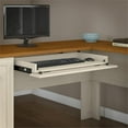 thumbnail image 3 of Atlin Designs Farmhouse Wood L Shaped Desk with Hutch in Antique White/Maple, 3 of 7
