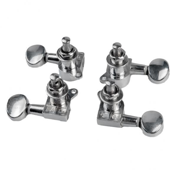 Afinadores perfke 2x 4 Unids Llaves de La Cabezas Ukulele Tuning Peg Set Accesorios