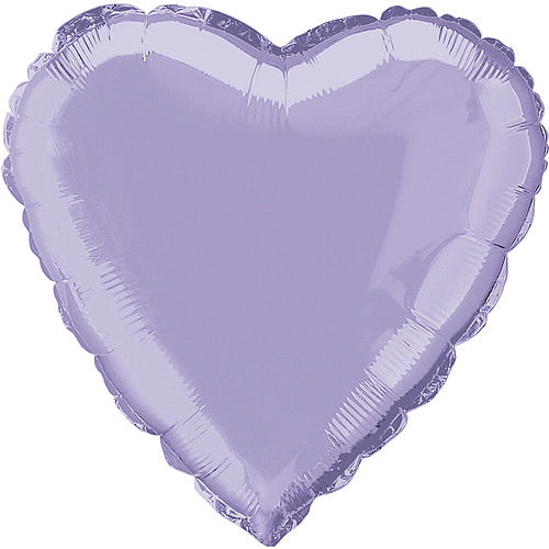 Purple 18" Foil Star Circle OR Heart Personalised Balloon With Colour Vinyl 