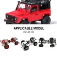 thumbnail image 3 of Vogacara Marco de coche RC GOFFLOW, pieza de coche RC, marco de chasis de precisión para 1/12 MN D90 Crawler RC, pieza de actualización, Kits de construcción modelo Rojo, 3 of 6