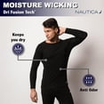 thumbnail image 4 of Nautica Men’s Base Layers Set Compression Pants & Shirt Thermal Wear for Men, Black Large, 4 of 7