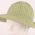 thumbnail image 4 of CHUMUD Baby Sun Hat, Toddler Gingham Print Bucket Hat with Chin Strap, Cotton Blend Breathable UPF Protection Hat for Boys Girls 6 Months-4 Years Old, 4 of 8