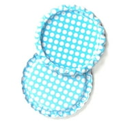100pcs 1'' Flat Linerless Double Sided Painted Flattened Bottle Caps Craft