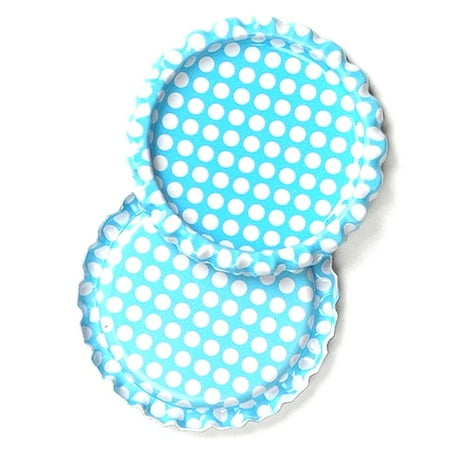 100pcs 1'' Flat Linerless Double Sided Painted Flattened Bottle Caps Craft