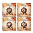 thumbnail image 2 of Happy Thanksgiving West Highland White Terrier Turkey Costume Pumpkins Autumn Leaves Set of 4 Stone Coasters Westie Westy Dog Lover 4x4in Absorbent Soapstone Coaster - 13014, 2 of 5