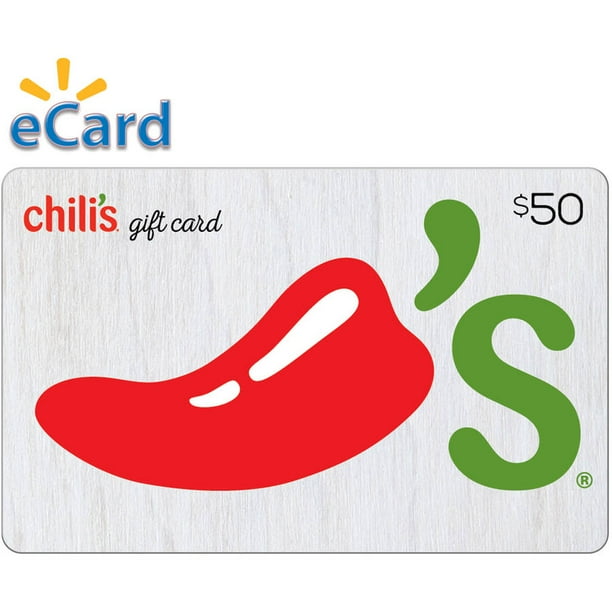 Chili's $50 Gift Card (email Delivery) - Walmart.com ...