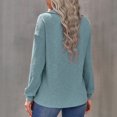 thumbnail image 4 of Suéter de cuello alto para mujer, jersey de manga larga, prenda exterior informal, color azul, talla L, otoño e invierno, 4 of 6