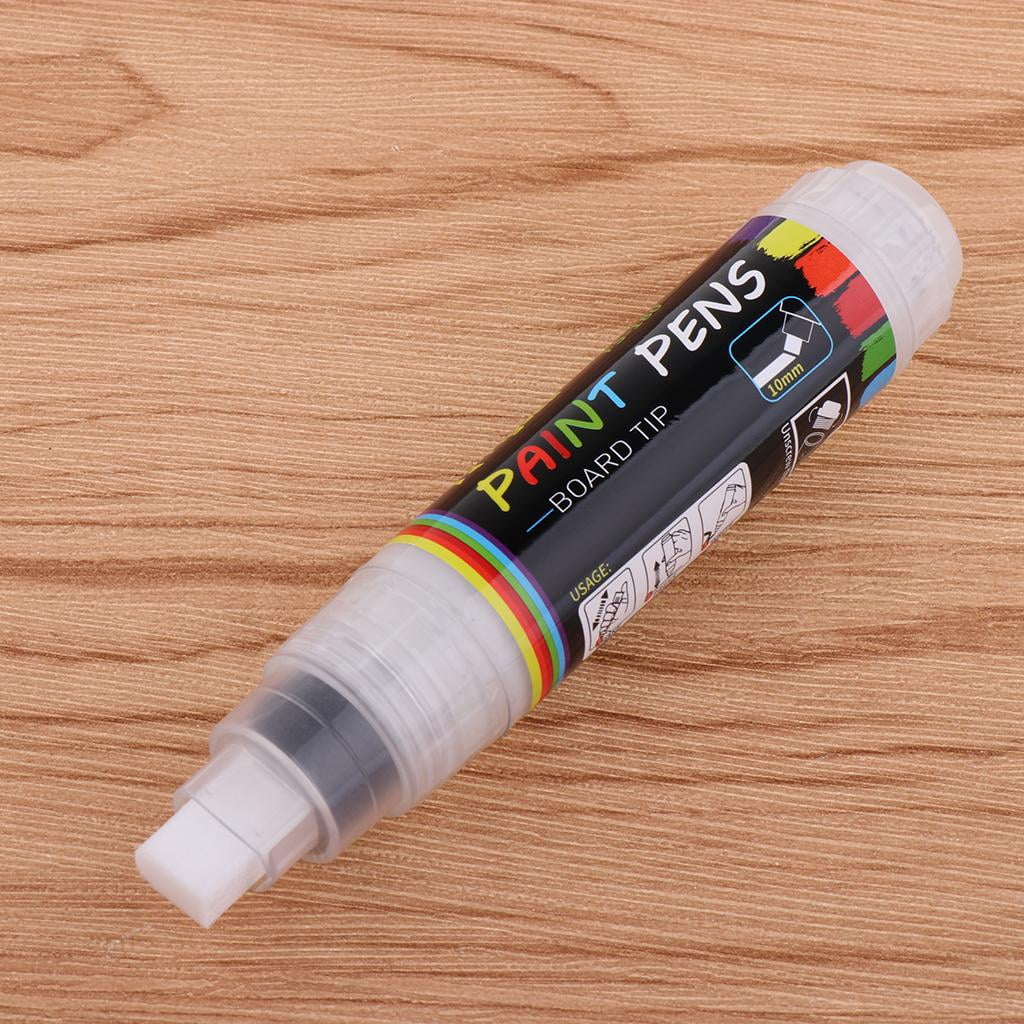 FVDPWYE (12 Colors) Oil-Based Marker Pen Colorful Waterproof Metallic Oil Fill Paint DIY White