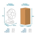 thumbnail image 4 of Ventilador Atvio Escritorio Circulador 8 Pulgadas Negro, 4 of 4