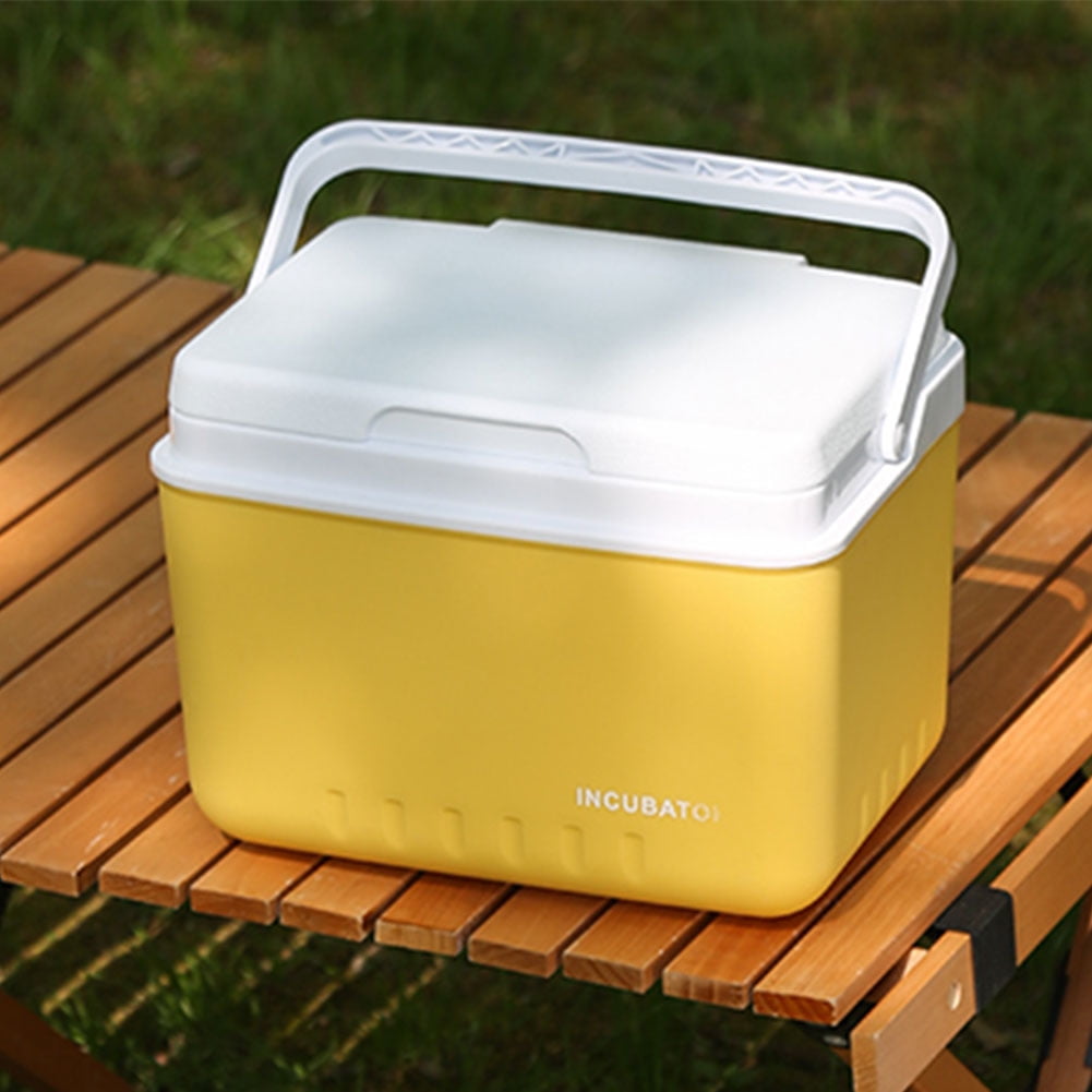 HUISZJ 6L Camping Cooler Box, Multipurpose Insulated Ice Chest, Portable Ice Bucket Outdoor Hard Cooler for Camping Picnic Beach