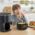 thumbnail image 3 of TINKLE WELL Air Fryer, 6-Quart 12-in-1 Multi-Cooker with Viewing Window for Oil-Free Frying, Baking & Dehydrating, Up to 400°F, Gray, 3 of 8