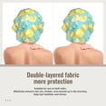 thumbnail image 2 of Yiaed Yellow Lemon Print Satin Bonnet Silk Bonnet Hair Bonnet for Sleeping Hair Bonnets, 2 of 6