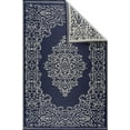 thumbnail image 3 of Beverly Rug Indoor Outdoor Reversible Plastic Area Rug - 5x7 - Blue / White, 3 of 6