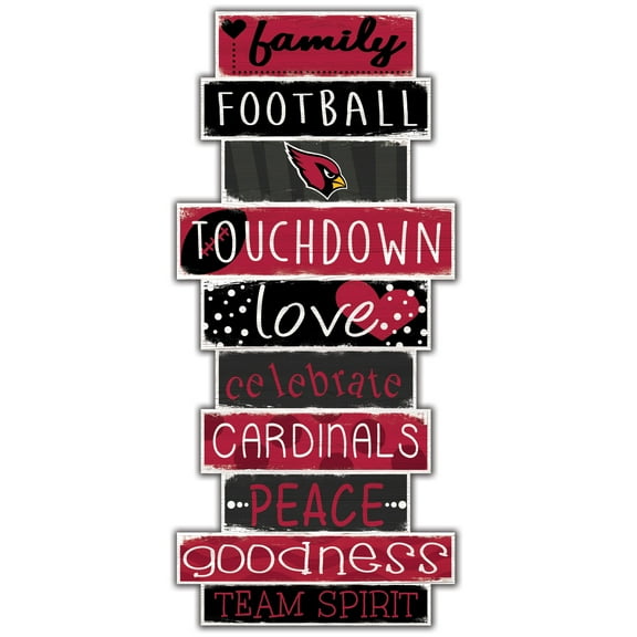 Arizona Cardinals 5'' x 24'' Celebrations Stack Sign
