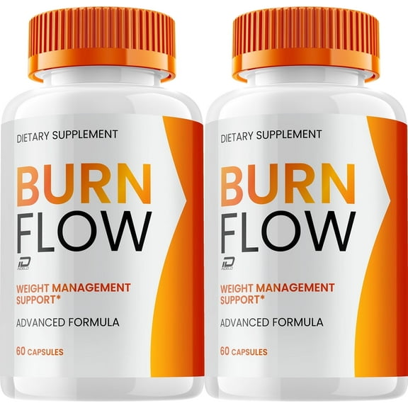 Burn Flow Keto Capsules – BurnFlow Pills Advanced Formula, Maximum Strength, 2 Pack, 120 Capsules