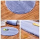 thumbnail image 4 of Alfombra redonda, alfombra de pelo sintético, tapete de felpa para dormitorio, 60 cm, gris, 4 of 4