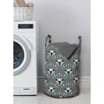 thumbnail image 3 of Geometric Laundry Bag, Symmetrical Repetitive Gem Diamond Design Shapes Simple Background, Basket with Handles Drawstring Closure for Laundromats, 13" x 19", Grey Blush and Seafoam, by Ambesonne, 3 of 4