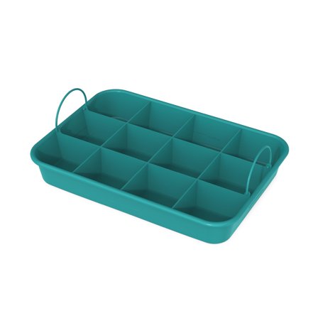 9x13 Brownie Pan with Removable Dividers, Nonstick Bakeware for Perfect Brownies and Bars, Aluminum Baking Pan with Fill Lines for Even Baking, Green