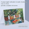 thumbnail image 3 of Yayeee Toggle Light Switch Wall Plate 2-Gang 4.56"x4.48" Decorative Outlet Cover, Art Goldfish Bowl, 3 of 7