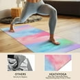 thumbnail image 4 of Colorful Tie Dye Pattern Hot Yoga Mat Towel Non Slip for Hot Yoga - Quick-Drying Yoga Mat Cover with 4 Corner Pockets with Travel Bag - Hot Yoga Towel Non Slip Grip Moisture Wicking Sweat 70"x26", 4 of 6