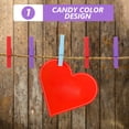 thumbnail image 3 of MasteelfCA 50pcs Wooden Clips Candy Color Photo Clips Snacks Clip for Home School Office(Mixed Colr), 3 of 8