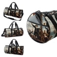 thumbnail image 3 of Columbus Day Travel Tote, Yoga Bag, Dance Bag, Luggage Bag - Sports Bag, Size 17.7 Inches. Interior Zipper Pocket. Large Capacity, 3 of 6