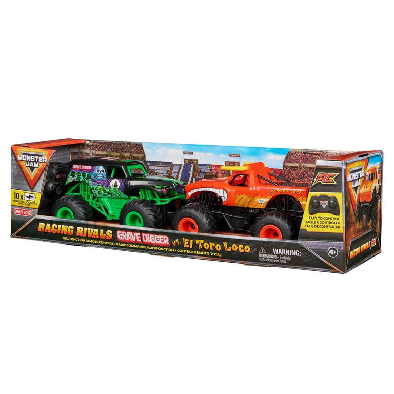 Official Grave Digger vs El Toro Loco Racing Rivals Remote Control