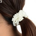 thumbnail image 2 of Jiaroswwei Fashion Women Faux Pearls Beads Hair Band Rope Scrunchie Ponytail Holder, 2 of 7