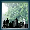 thumbnail image 6 of 46x15/116x38cm Black City Window Clings Double Sided Skyline Glass Sticker Building Silhouettes Window Decals Non Adhesive Static Vinyl Film Home Decor for Glass Sliding Door, 6 of 7