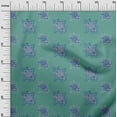 thumbnail image 2 of oneOone Organic Cotton Voile Fabric Floral Block Print Sewing Fabric BTY 42 Inch Wide, 2 of 4