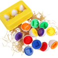 thumbnail image 4 of Injueey Huevos a juego para bebés, 6 uds., reconocimiento de forma de clasificación, juguete de aprendizaje temprano, regalos para niños Kits de decoración para fiestas, 4 of 6