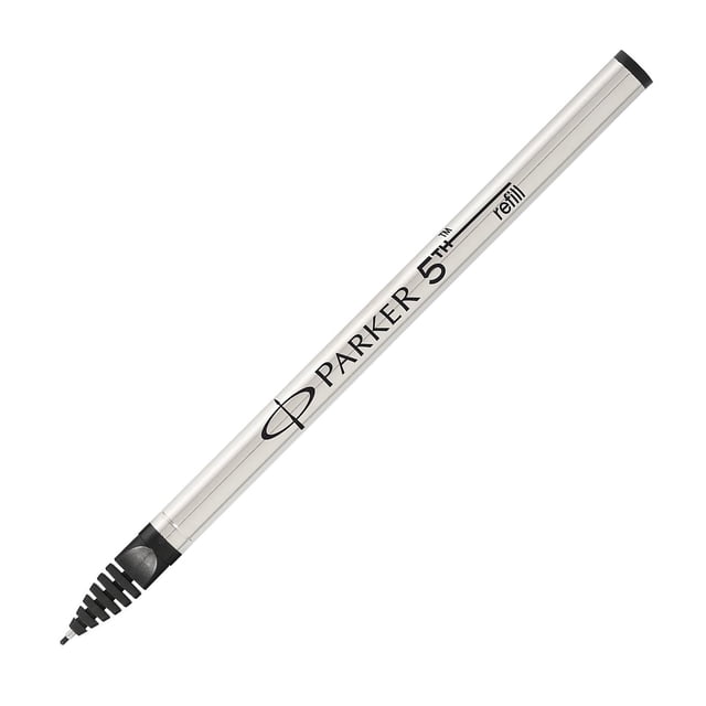 Recarga de Tinta para Bolígrafo Tecnología 5th Parker Punta Fina Negro 1 Unidad