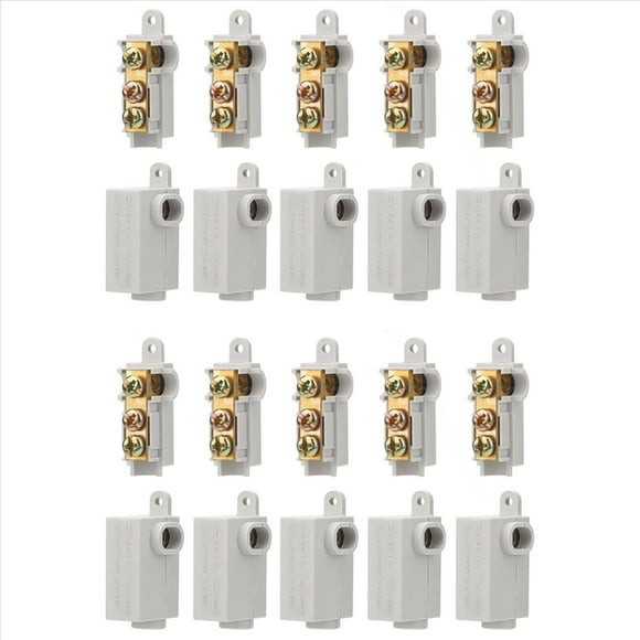 Kit de 20 Tuercas para Conectores de Cables Tipo T de Calibre 6 AWG, Terminal de Conexión de Cableado Rápido de 80 A, Conector Rápido de Empalme