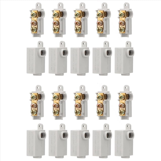 Kit de 20 Tuercas para Conectores de Cables Tipo T de Calibre 6 AWG, Terminal de Conexión de Cableado Rápido de 80 A, Conector Rápido de Empalme
