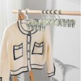 thumbnail image 2 of 10pcs Pants Hangers Plastic Space Saving Non-slip Skirt Hangers With Clips, 2 of 5