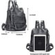 thumbnail image 3 of Zhuge Mochila tipo monedero para mujer, de piel sintética, antirrobo, de diseñador, con borlas, bolso de mano, 3 of 5