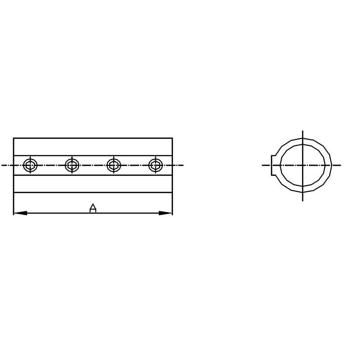 White Water 6814SEU Marine 316 Stainless Steel External Locking Tube Hinge with Quick Release Pin, 1" Length