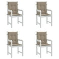 thumbnail image 4 of vidaXL 39.4" x 19.7" Taupe Chair Outdoor Seating Cushions, Waterproof (2 Count), 4 of 8