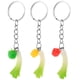 thumbnail image 1 of 3 llaveros colgantes de vegetales realistas: bonitos llaveros de chile y cebolla verde simulados para bolsos, carteras, llaves de coche, decoración de fiestas., 1 of 5