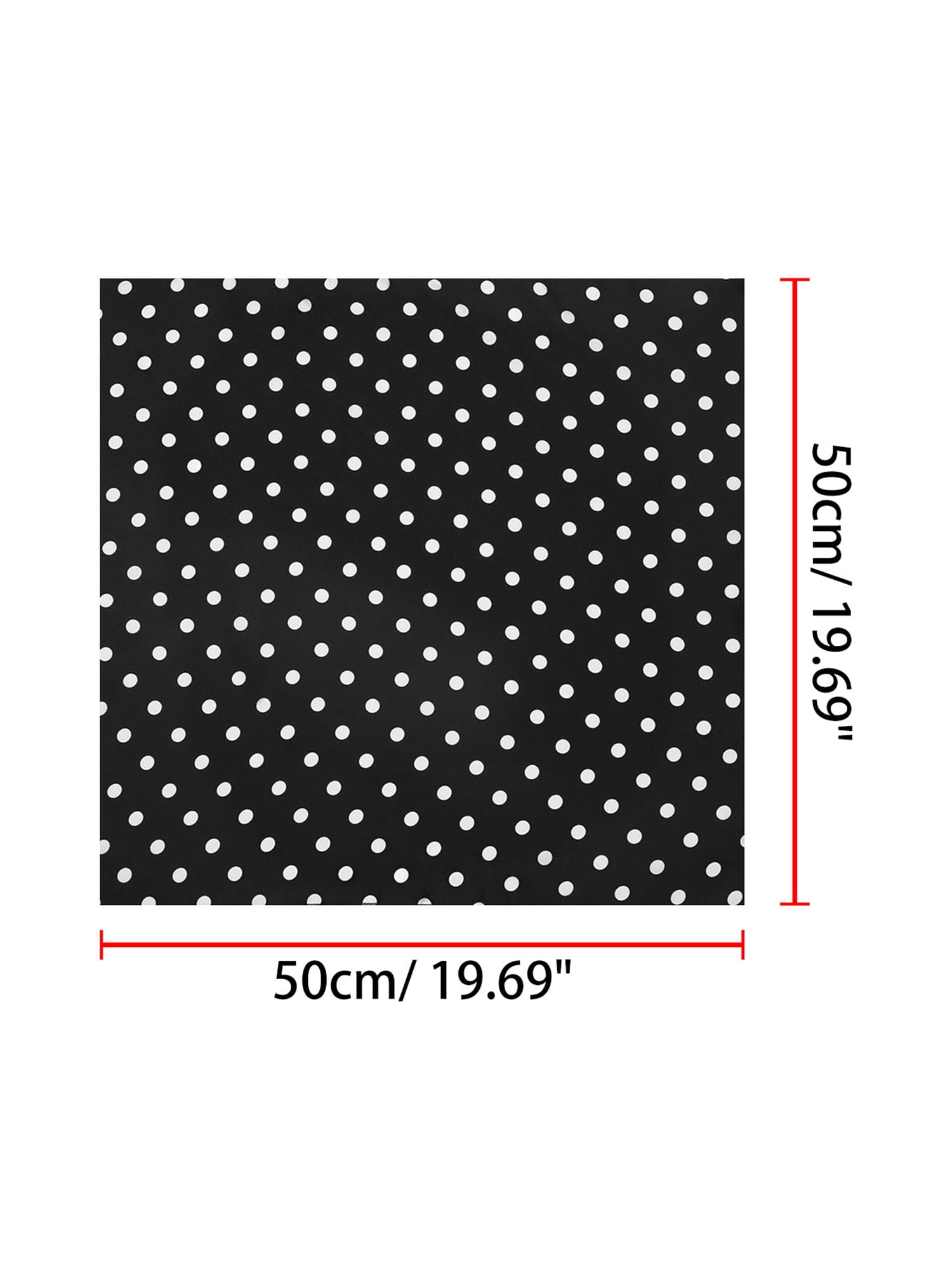 Unique Bargains 19.7 Vintage Polka Dot Square Head Neck Scarf Kerchief Neckerchief"