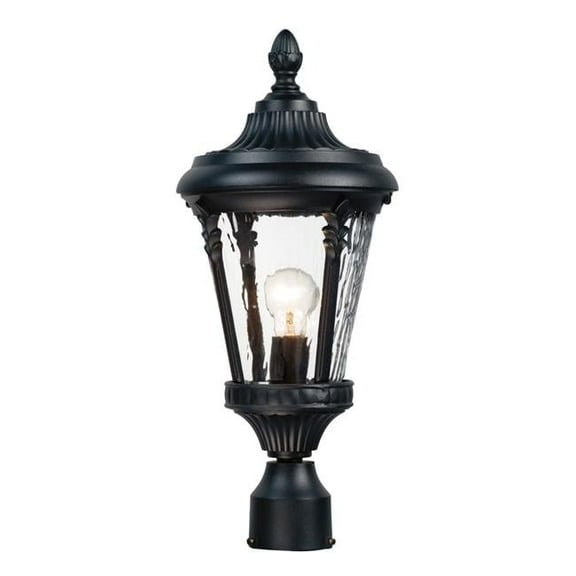 21 in. Sentry 1 Light Black Outdoor Pole & Post Mount