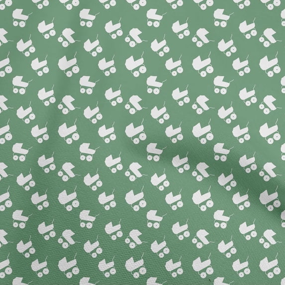 oneOone Viscose Jersey Green Fabric Kids Cradle Sewing Material Print Fabric By The Yard 60 Inch Wide