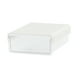 thumbnail image 2 of Caja de Almacenamiento para Cajón Bajo Escritorio | Montaje Oculto | Cajón de Plástico Blanco | Organizador de Escritorio que Ahorra Espacio | Adhesivo Acrílico para Pegar | 7.87x6.69x2.83in, 2 of 9