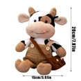 thumbnail image 2 of Adorable Cow Plush Toy in Knitted Sweater, Soft Farm Animal Stuffed Doll for Home Decoration and Play, Cuddly Cattle Friend Gift 7.87-inch, 2 of 5