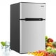 thumbnail image 1 of Costway Frigorífico Compacto Mini Nevera 90 L Congelador Separado con 2 Puertas Luz LED Refrigeración Rápida Ahorro Energético Silencioso Gris, 1 of 9