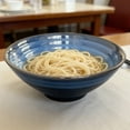 thumbnail image 2 of YUN TAO Ceramic Ramen Bowls Set of 2, 40 oz Large Japanese Style Serving Bowls for Salad,Udon, Soba, Pho,Pasta, Asian Soup Noodles(Blue), 2 of 2