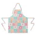 thumbnail image 2 of Pioneer Flower Floral Print Pattern Apron for Women and Men, Cotton Linen Waterproof with Pockets, Adjustable, 33x27 Inch for Kitchen, Gardening, BBQ, Salon, 2 of 6